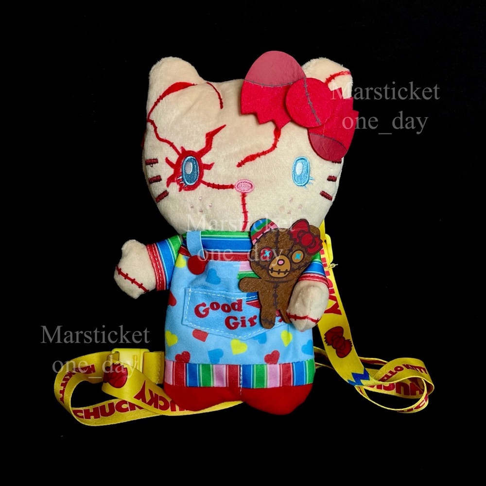 Hello Kitty Chucky's Plush Doll Bag, universal studio and Sanrio